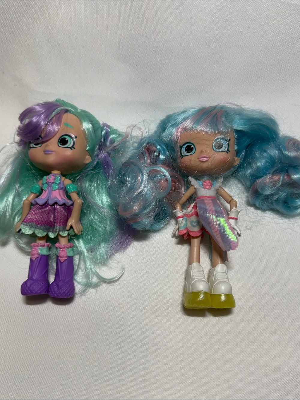 Shopkins Fashion Dolls - Aqua, Teal & Purple Hair Duo